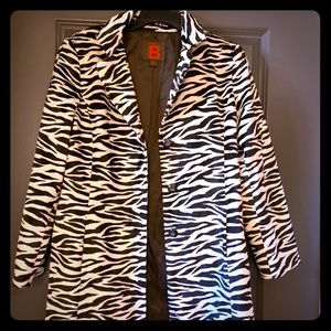 Holiday Party Zebra Coat